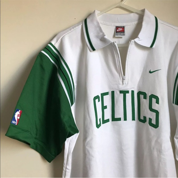 Precioso ética estar impresionado Nike | Shirts | Nike Team Sports Celtics Polo Shirt Nba 4 Zip | Poshmark